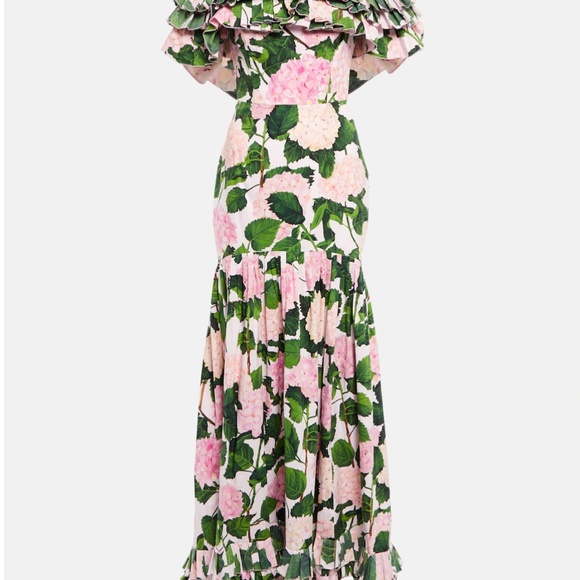 OSCAR DE LA RENTA HYDRANGEA GOWN - SIZE 8 - Picture 6 of 9